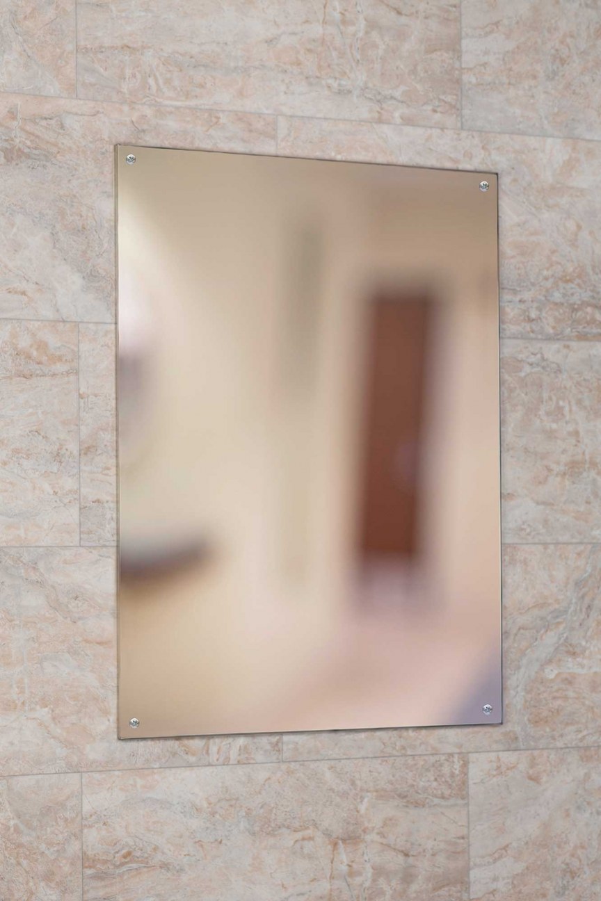 Masonite Backed Stainless Mirror by Meek Mirrors