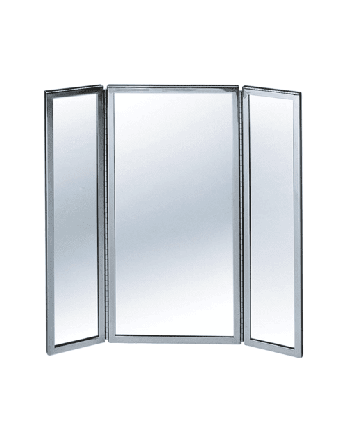 Tri-View Framed Mirror for Bathroom & Fashion - Meek Mirrors